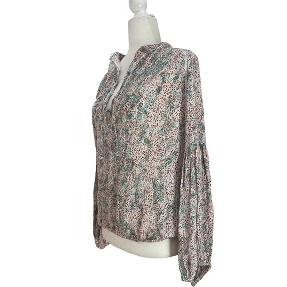 Poupette St. Barth Print Boho Top Blouse - Picture 2 of 13